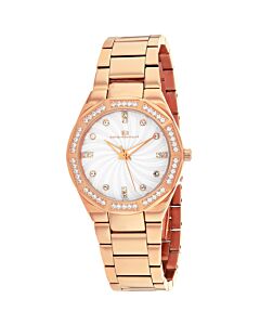 Women's Athena Stainless Steel Mother of Pearl Dial Watch