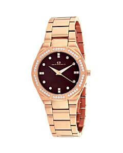 Women's Athena Stainless Steel Mother of Pearl Dial Watch