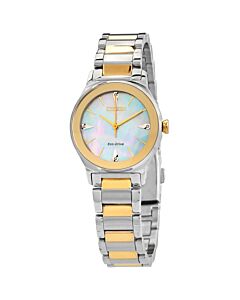 Women's Axiom Diamond Stainless Steel White Mother of Pearl Dial Watch