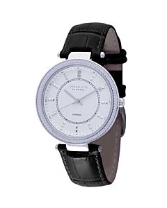 Women's Ballrup Leather Silver Dial Watch