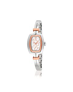 Women's Bangle Stainless Steel White Dial Watch