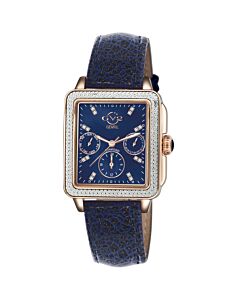 Women's Bari Sparkle Leather Blue Dial Watch