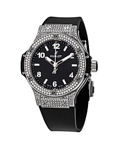 Women's Big Bang Rubber Black Dial Watch