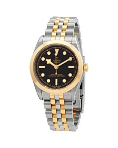 Women's Black Bay 31 Stainless Steel and 18kt Yellow Gold Black Dial Watch