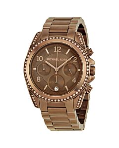 Women's Blair Chronograph Brown PVD Stainless Steel Brown Dial Watch