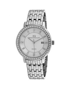 Women's Blossom Stainless Steel Mother of Pearl Dial Watch