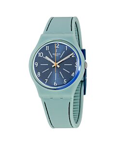 Women's Blue Stitches Silicone Blue Dial Watch