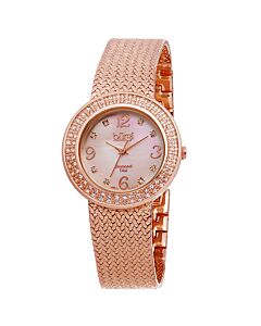 Women's Rose-Tone Brass Mother of Pearl Dial