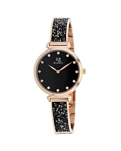 Women's Brillare Stainless Steel Black Dial Watch