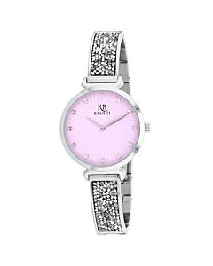Women's Brillare Stainless Steel Pink Dial Watch
