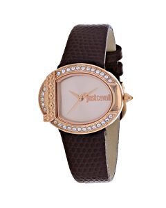 Women's C Leather Rose Gold-tone Dial Watch