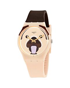 Women's Carlito I Love Your Folk Silicone Brown (Dog Face) Dial Watch