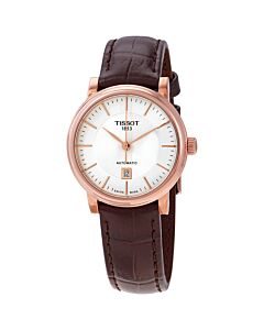Women's Carson Leather Silver Dial