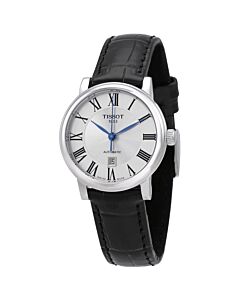 Women's Carson Premium Leather Silver Dial Watch