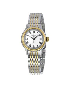 Women's Carson Two-tone (Silver and Gold PVD) Stainless Steel White Dial