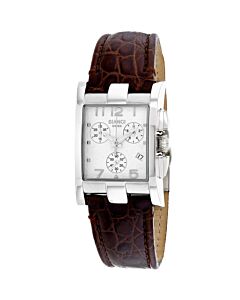 Women's Cassandra Chronograph Leather White Dial Watch