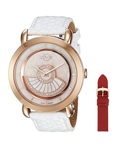 Women's Catania Leather Beige Mother of Pearl Dial
