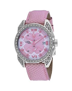 Women's Cavallo Pazzo Leather Mother of Pearl Dial Watch