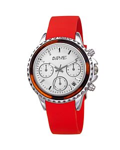 Women's Chronograph Silicone White Dial Watch