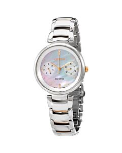 Women's Chronograph Stainless Steel Mother of Pearl Dial Watch