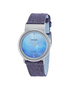 Women's Citizen L Synthetic Leather Blue Dial Watch