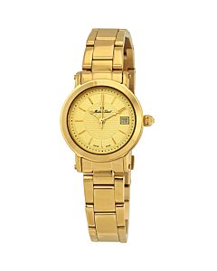 Women's City Stainless Steel Gold Dial