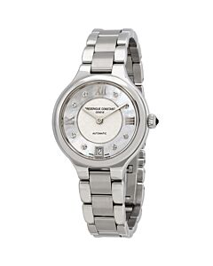 Women's Classic Delight Stainless Steel Silver with Mother of Pearl Inlay Dial