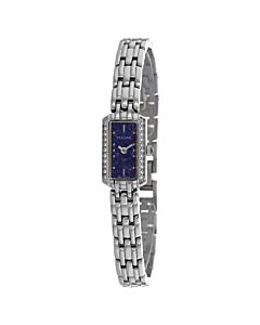 Women's Classic Stainless Steel Blue Dial Watch