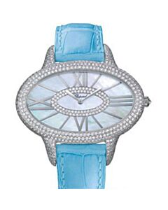 Women's Classique Leather Mother of Pearl Dial Watch