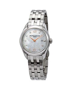 Women's Clifton Stainless Steel White Mother of Pearl Dial