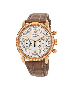 Women's Complications Chronograph Alligator Leather Silvery Opaline Dial