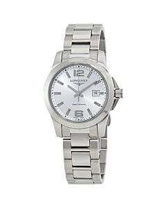 Women's Conquest Stainless Steel Silver Dial