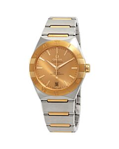 Women's Constellation Automatic Stainless Steel and 18kt Yellow Gold Champagne Dial Watch