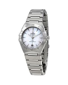 Women's Constellation Automatic Stainless Steel Mother of Pearl Dial Watch