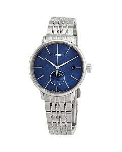 Women's Coupole Classic Moonphase Stainless Steel Blue Mother of Pearl Dial Watch