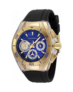 Women's Cruise Chronograph Silicone Blue Mother of Pearl Dial Watch