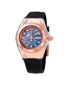 Women's Cruise Silicone Black Mother of Pearl Dial Watch