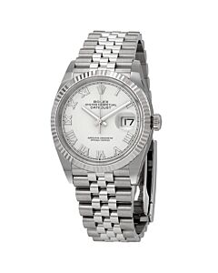 Women's Datejust 36 Stainless Steel Rolex Jubilee White Dial