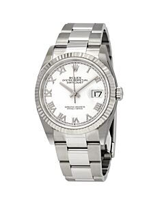 Women's Datejust 36 Stainless Steel Rolex Oyster White Dial