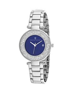 Women's Dazzle Stainless Steel Blue Dial Watch