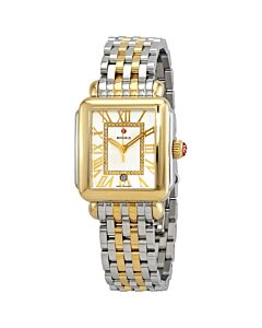 Women's Deco Madison Stainless Steel Silver (Diamond-set) Dial Watch