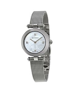 Women's Diamantissima Stainless Steel Mother of Pearl Dial