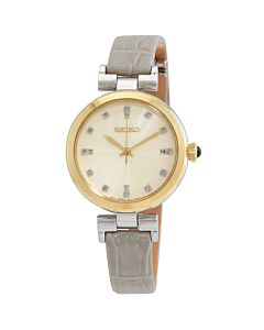 Women's Discover More Stainless Steel Champagne Dial Watch