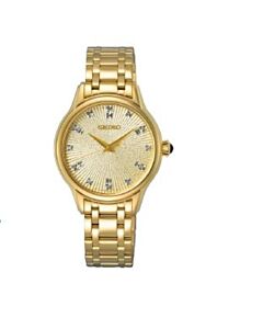 Women's Discover More Stainless Steel Gold-tone Dial Watch