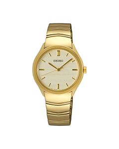 Women's Discover More Stainless Steel Light Gold Dial Watch
