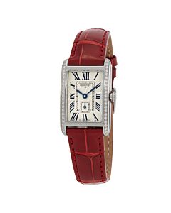 Women's DolceVita Leather Silver-tone Dial Watch