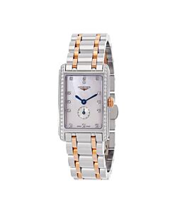 Women's DolceVita Stainless Steel & Rose Gold White Mother of Pearl Dial Watch