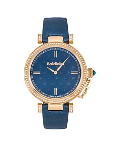 Women's Dona Leather Blue Dial Watch