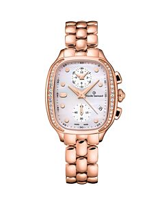 Women's Dress Code Chronograph Stainless Steel Mother of Pearl Dial Watch