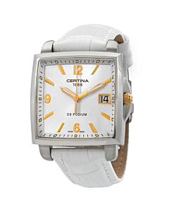 Womens-DS-Podium-Leather-Silver-Dial-Watch